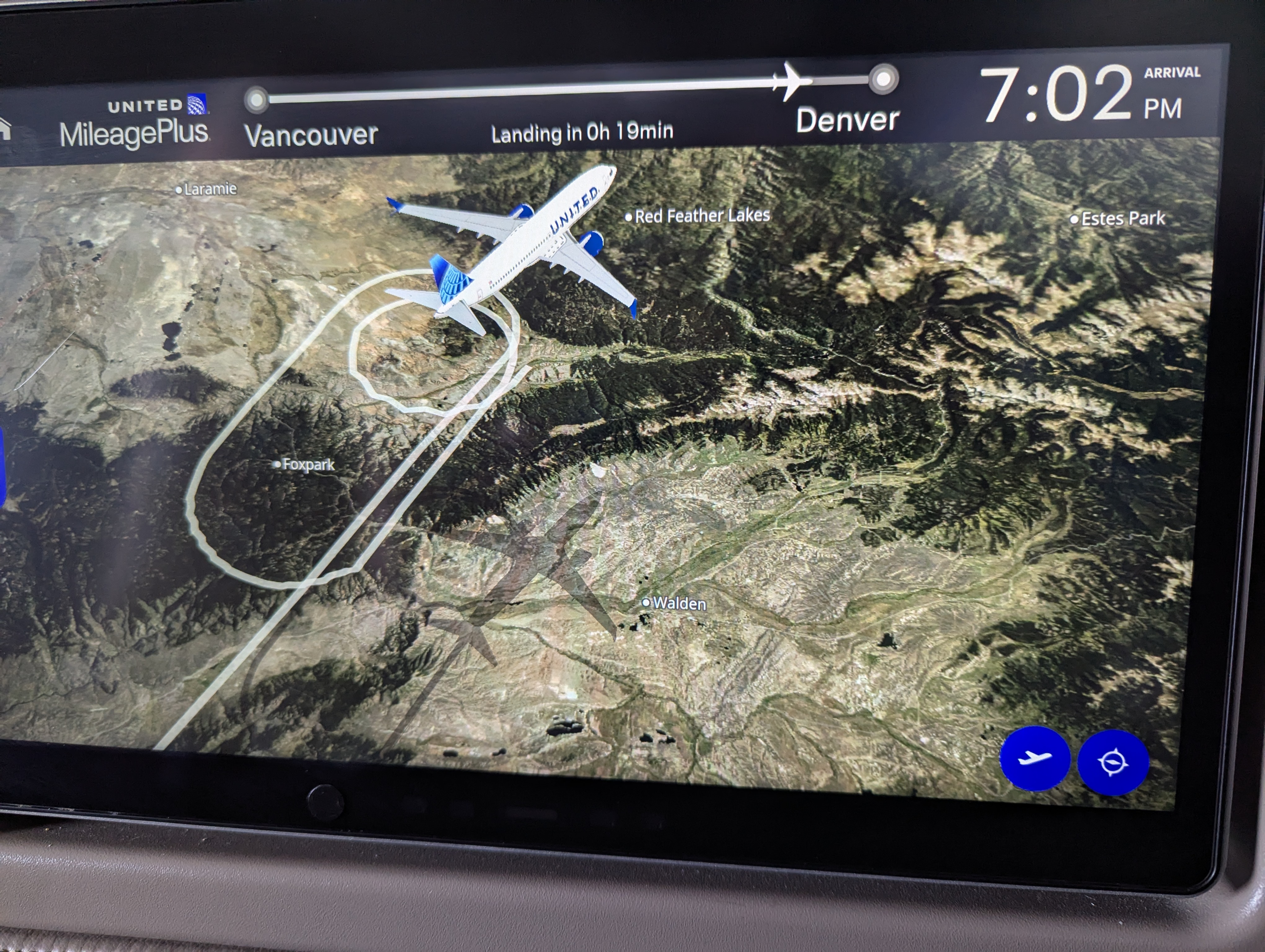 Birthday Trip to Canada, Flight Home, Vancouver, Denver